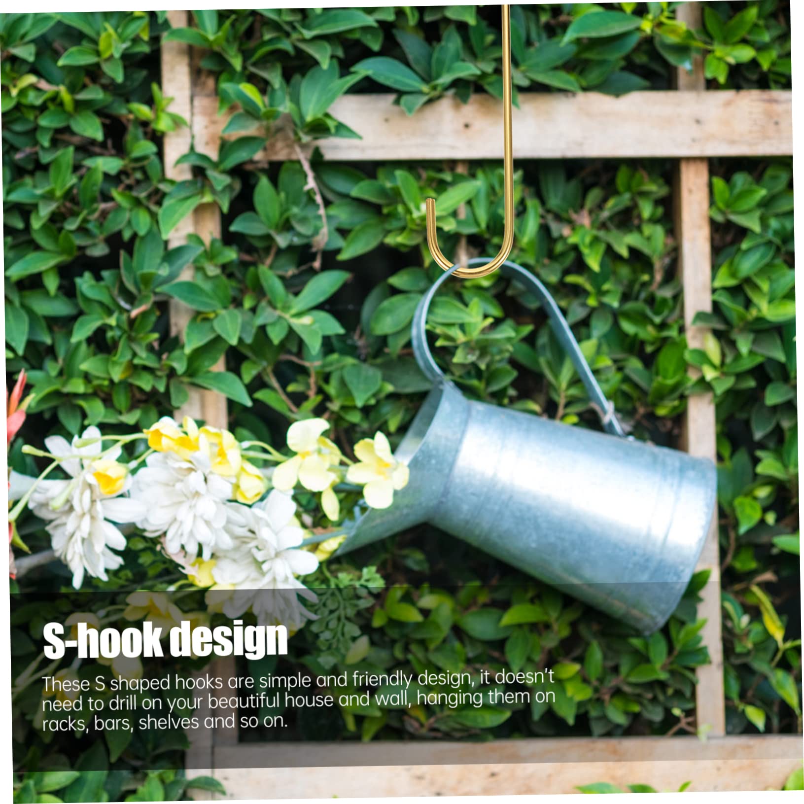 Baluue 10pièces Crochets s Solides Pour Suspendre Les Pots De Fleurs Longs Crochets De Suspension Robustes Pour Plantes Jardin
