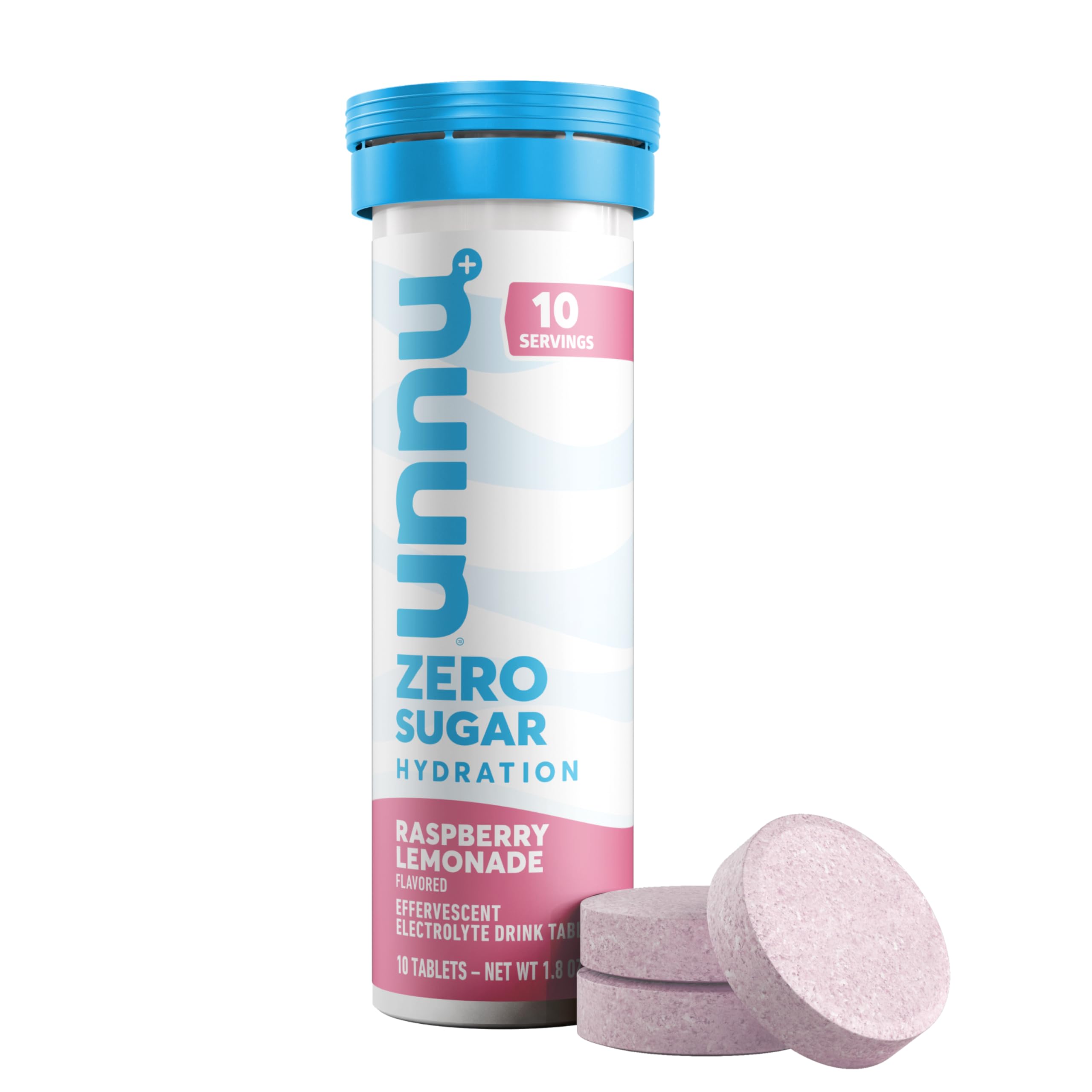 Nuun, tubo de rasplemonada de azúcar sin electrolitos, 10 unidades