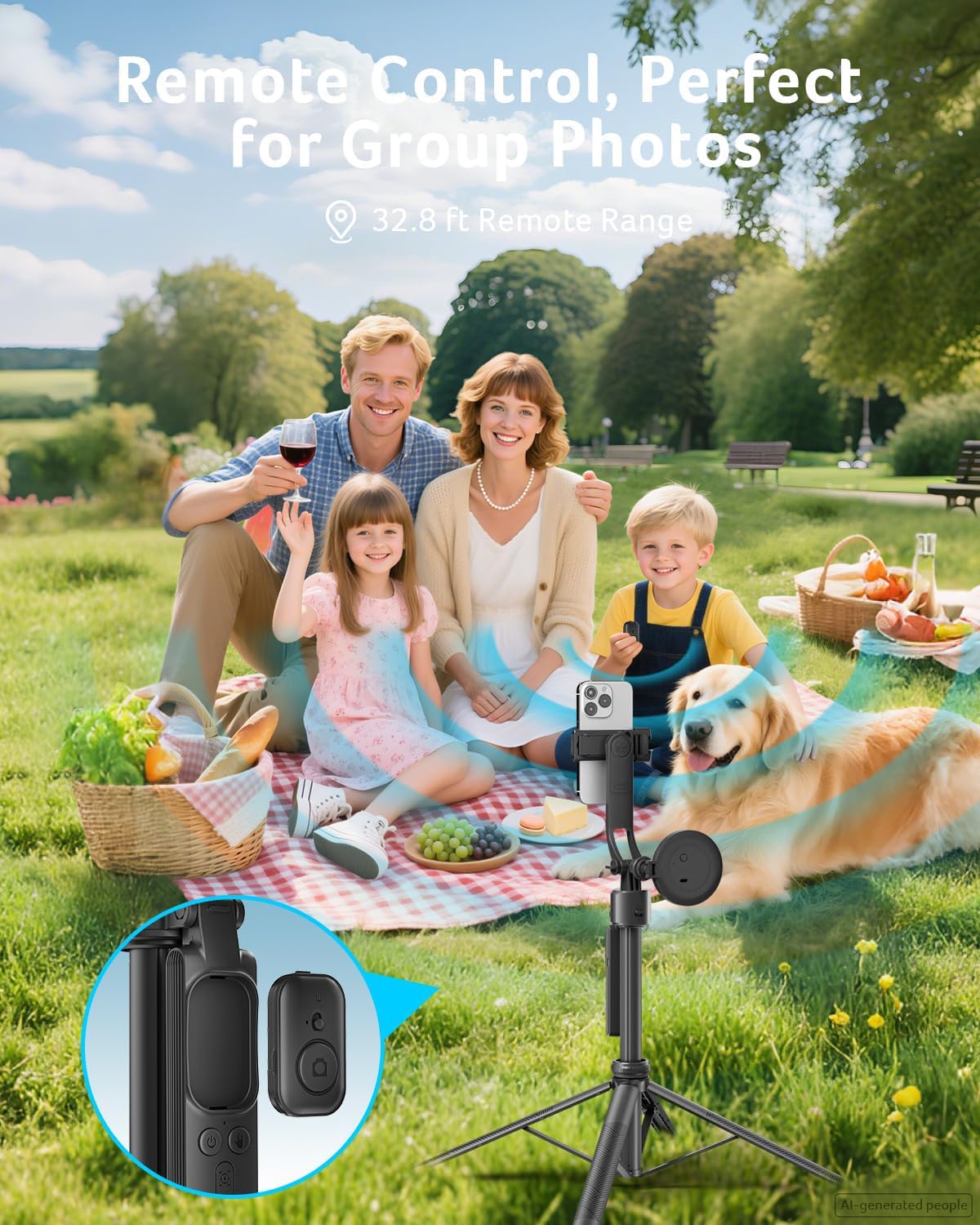 Treppiede per selfie per iPhone Acer, nero