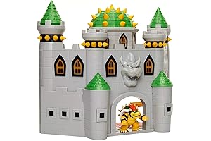 Super Mario Nintendo Deluxe Bowser's Castle Playset - Mario Playsets for Boys