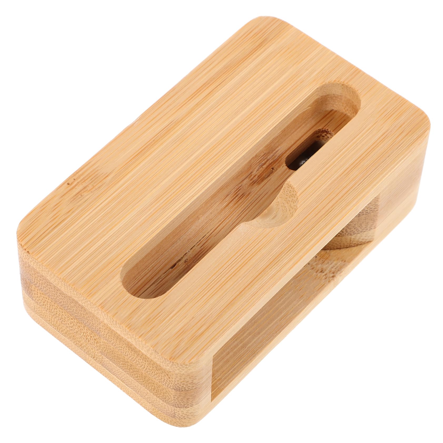 Mipcase Portable Mini Wooden Cell Phone Sound Amplifier Stand Lightweight Phone Speaker Amplifier with Build for Hands Video