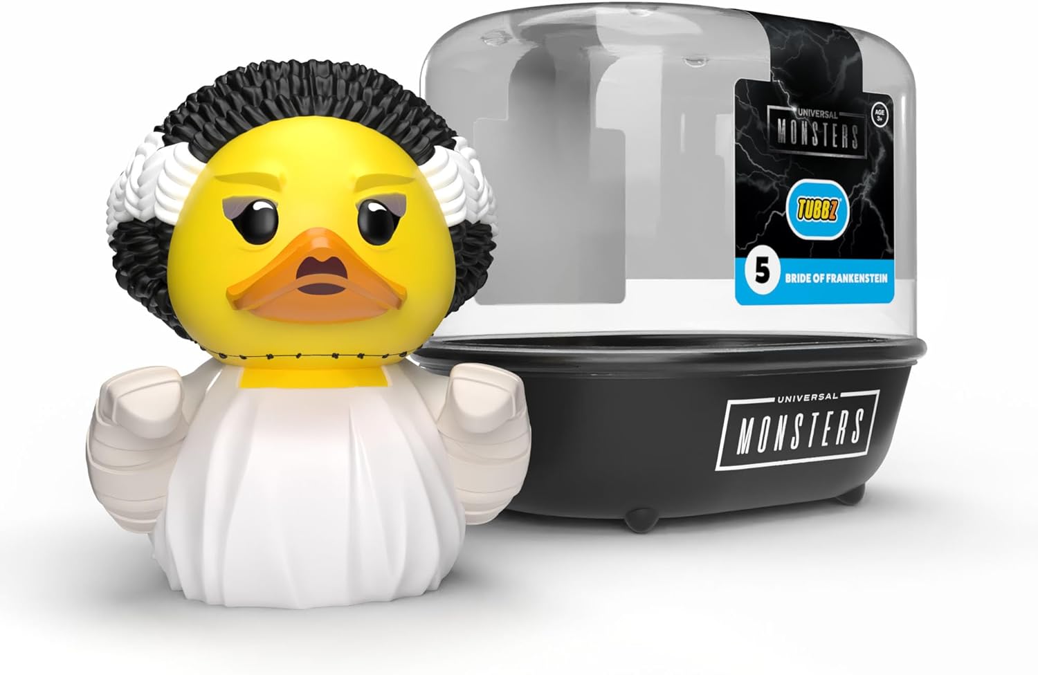 TUBBZ First Edition: Universal Monsters - Bride of Frankenstein Cosplaying Rubber Duck Vinyl Figure