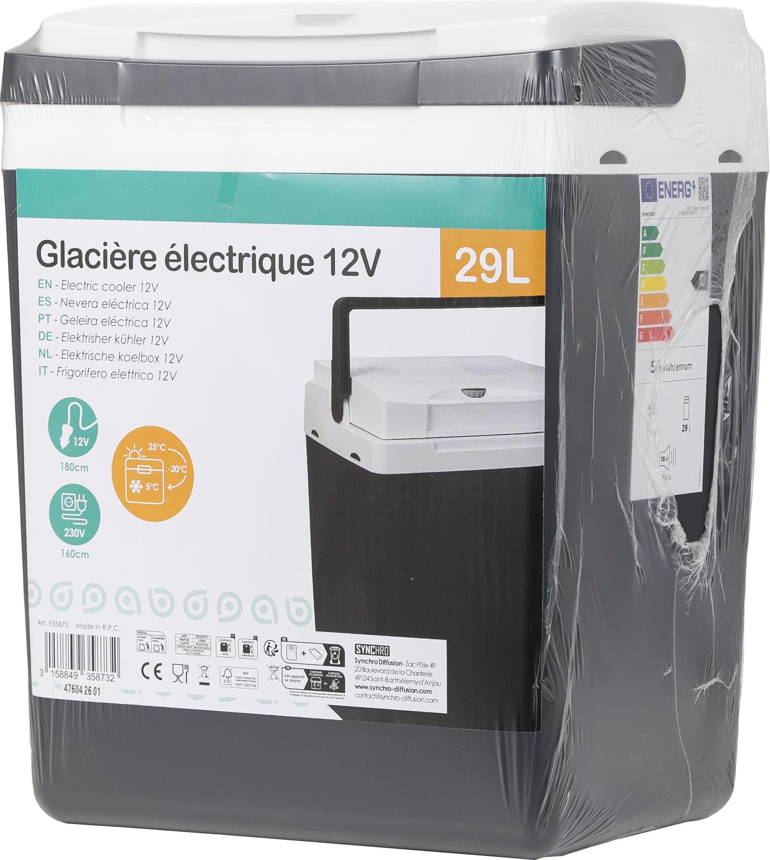 SYNCHRO Glacière thermoélectrique 12V/230V 29L SYNCHRO - 29L