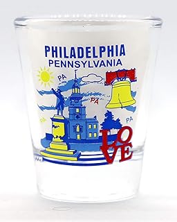 Philadelphia Pennsylvania Attractions Collage Shot Glass