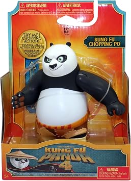 Kung Fu Panda Po 5.5 Figure Featuring Action Activated Sound Effectsm Chopping Action
