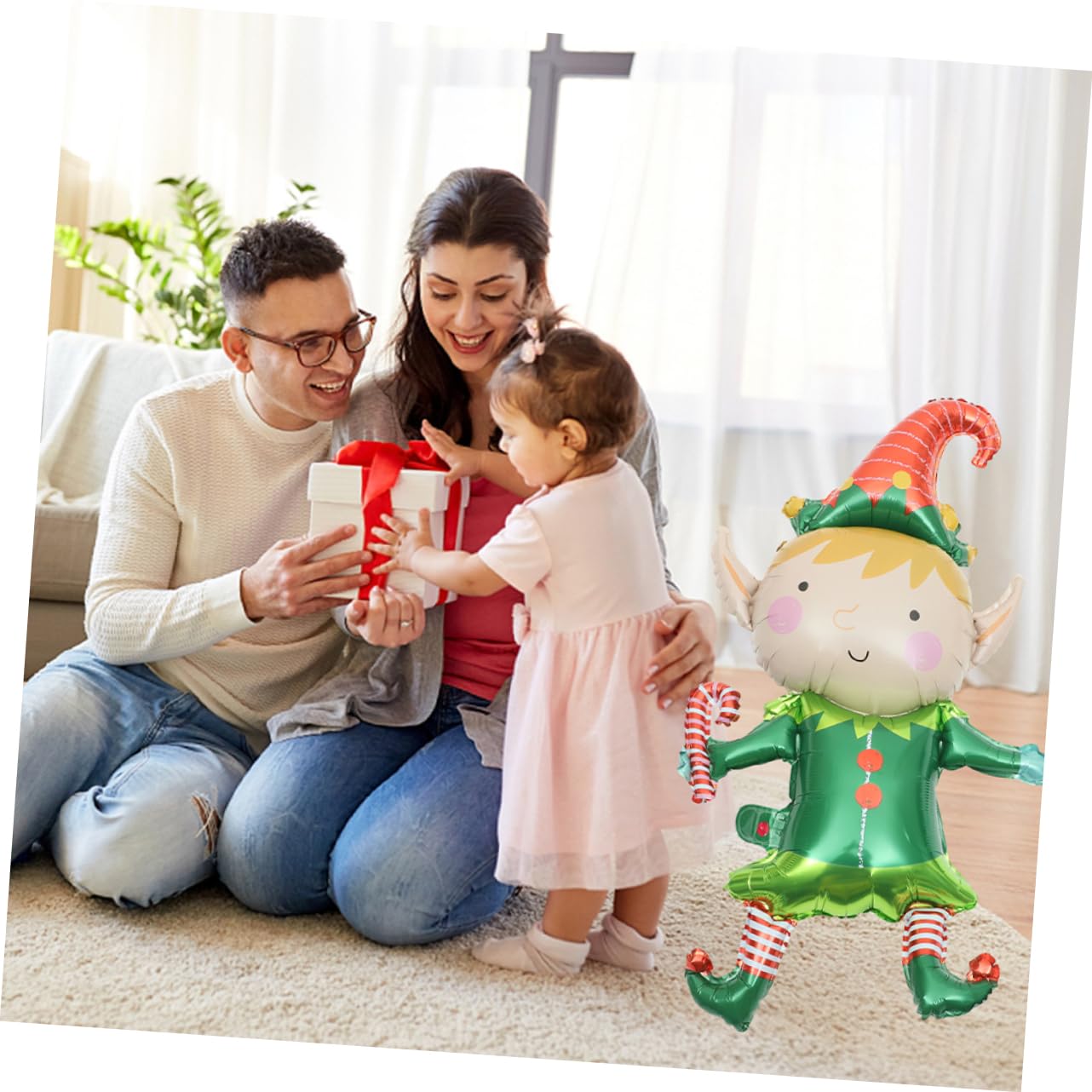 PRETYZOOM 50pezzi Palloncini Sagomati in Lamina di Alluminio per Decorazioni Natalizie Articoli per Feste di Natale Palloncini Decorativi Natalizi per Casa Ufficio e Giardino