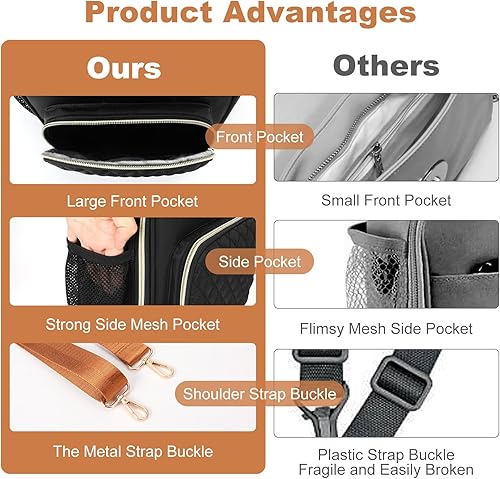 Miniatura 7 de Lonchera pequeña para mujeres, lonchera aislada para adultos, con correa para el hombro, reutilizable, portátil, para el trabajo, oficina, 12 latas