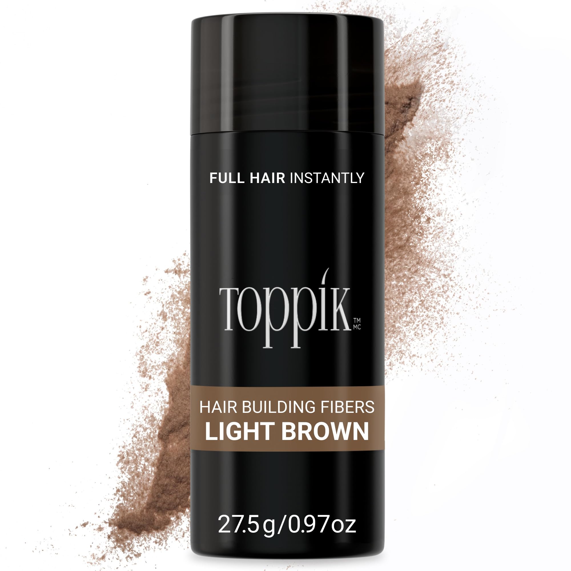 Toppik Fibre di cheratina per la costruzione dei capelli, Castano Chiaro (Light brown), 28 g