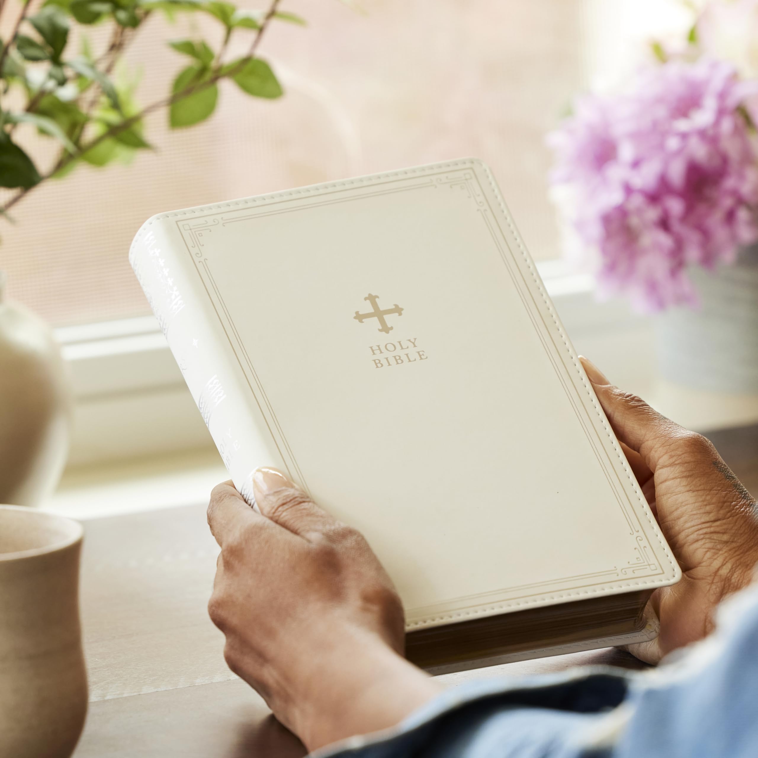 Holy Bible: New Revised Standard Version, Catholic Bible, Standard Personal Size, Red, Leathersoft, Comfort Print