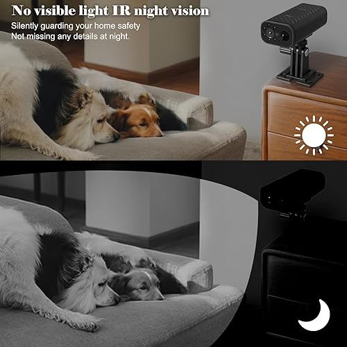 Miniatura 8 de Mini cámara W9 para cada esquina, duración de la batería sin enchufe, cámaras de seguridad inteligentes compactas con clasificación IP66, monitoreo