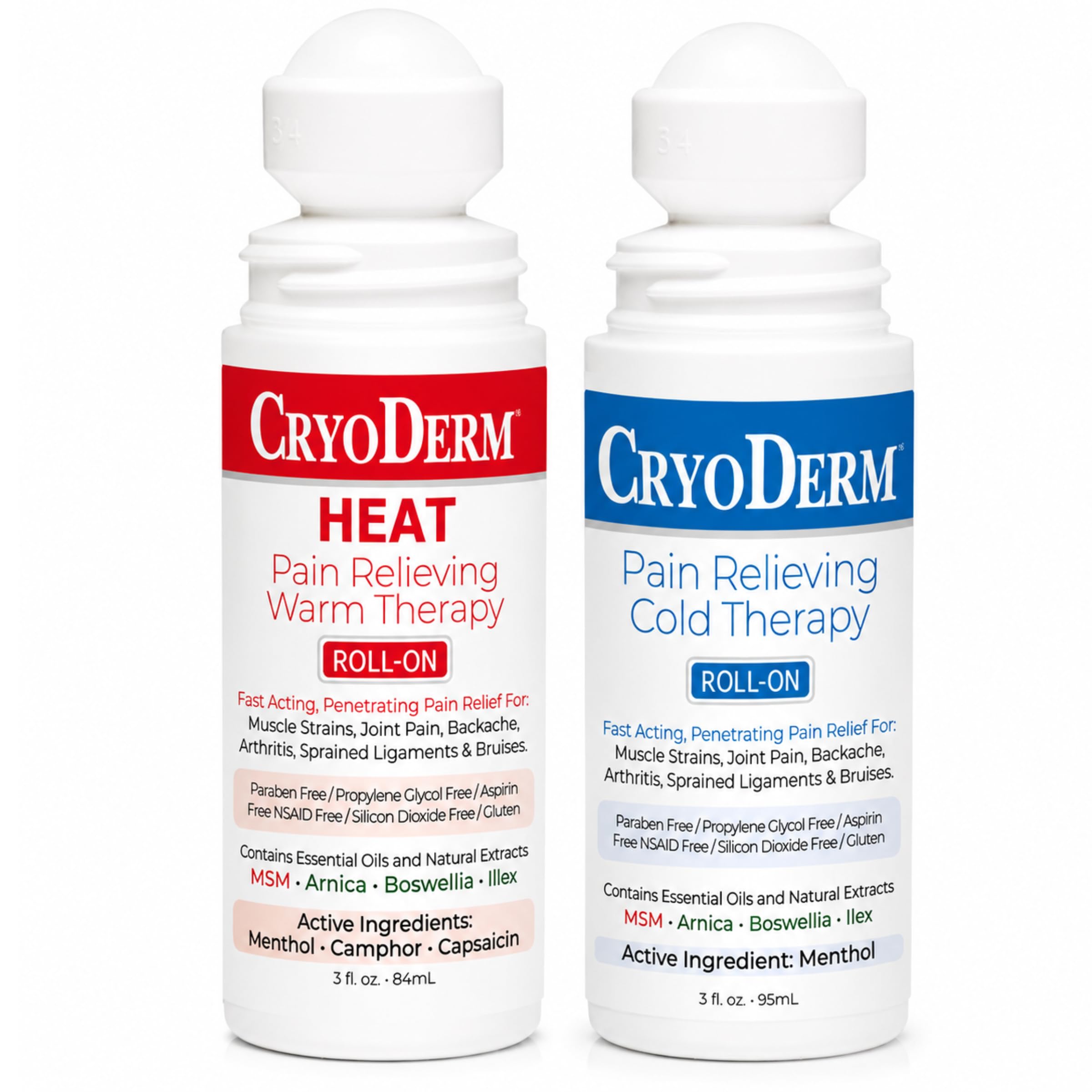 Cryoderm Cold & Heat Pain Relieving Gel Roll-on