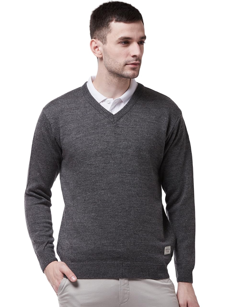 Men's Winter V Neck Solid Sweaters__||Winterwear||