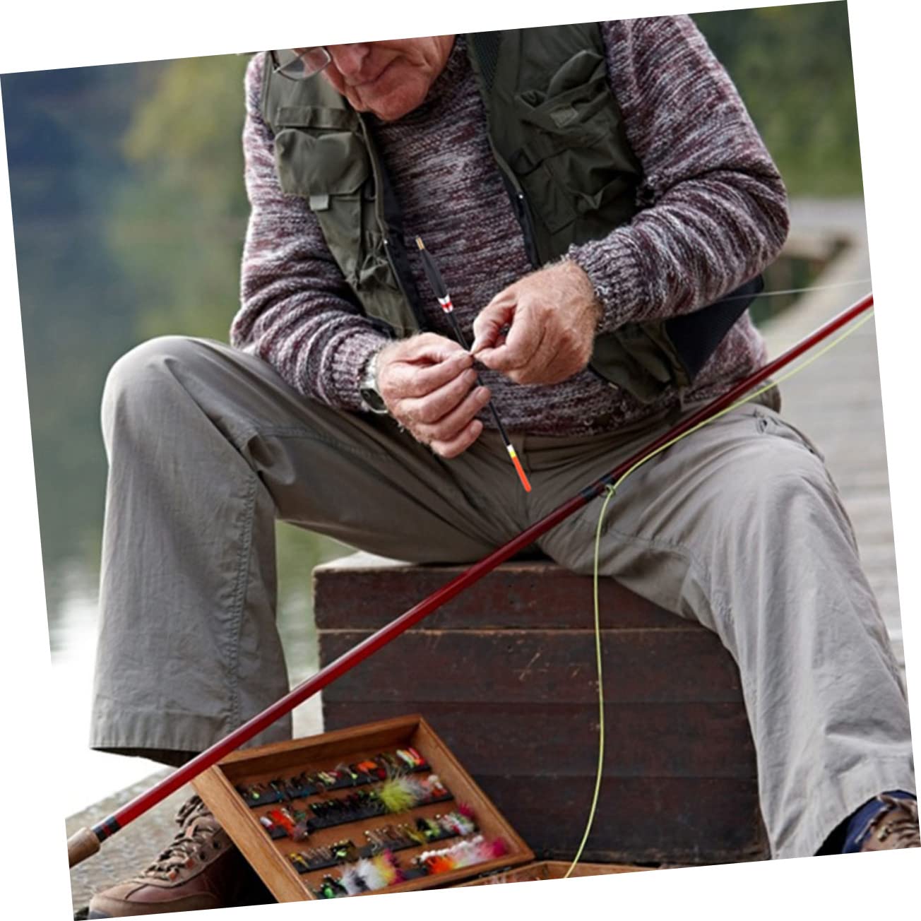 YARNOW Pz Galleggiante Fisher fluttuante Fishing Bait Strumenti di Pesca Attrezzatura da Pesca Giapponese pratici galleggianti da Pesca galleggianti da Pesca esagerati Abete