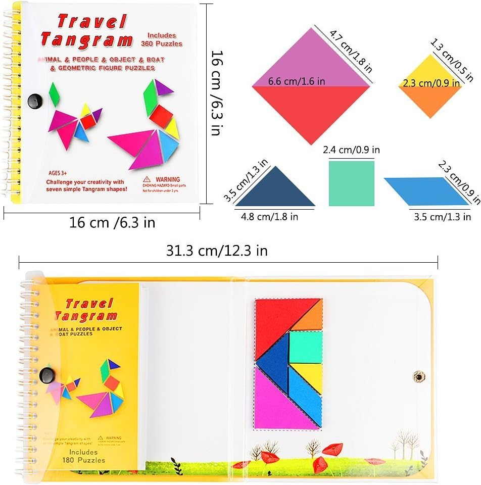 Puzzle tangram da viaggio magnetico Giocatolo Italia Ubuy