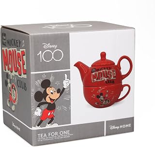 Disney Mickey Mouse Tea for One Set - Tea Set - Tea Cup - Disney Teapot - Disney Home - One Cup Teapot - Mickey Mouse Kitchen Accessories