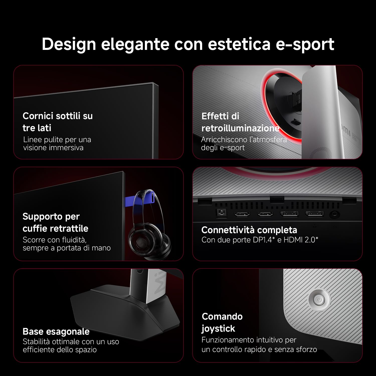 XIAOMI G Pro 27Qi 2026 Monitor Gaming 2K Mini-LED 27", 180Hz, 1msGTG,FreeSync, 1152Zone, 2000nits, HDR1000, FastIPS, 100% sRGB,95% DCI-P3, AdobeRGB97%(2560x1440/HDMI2.0/DP1.4)