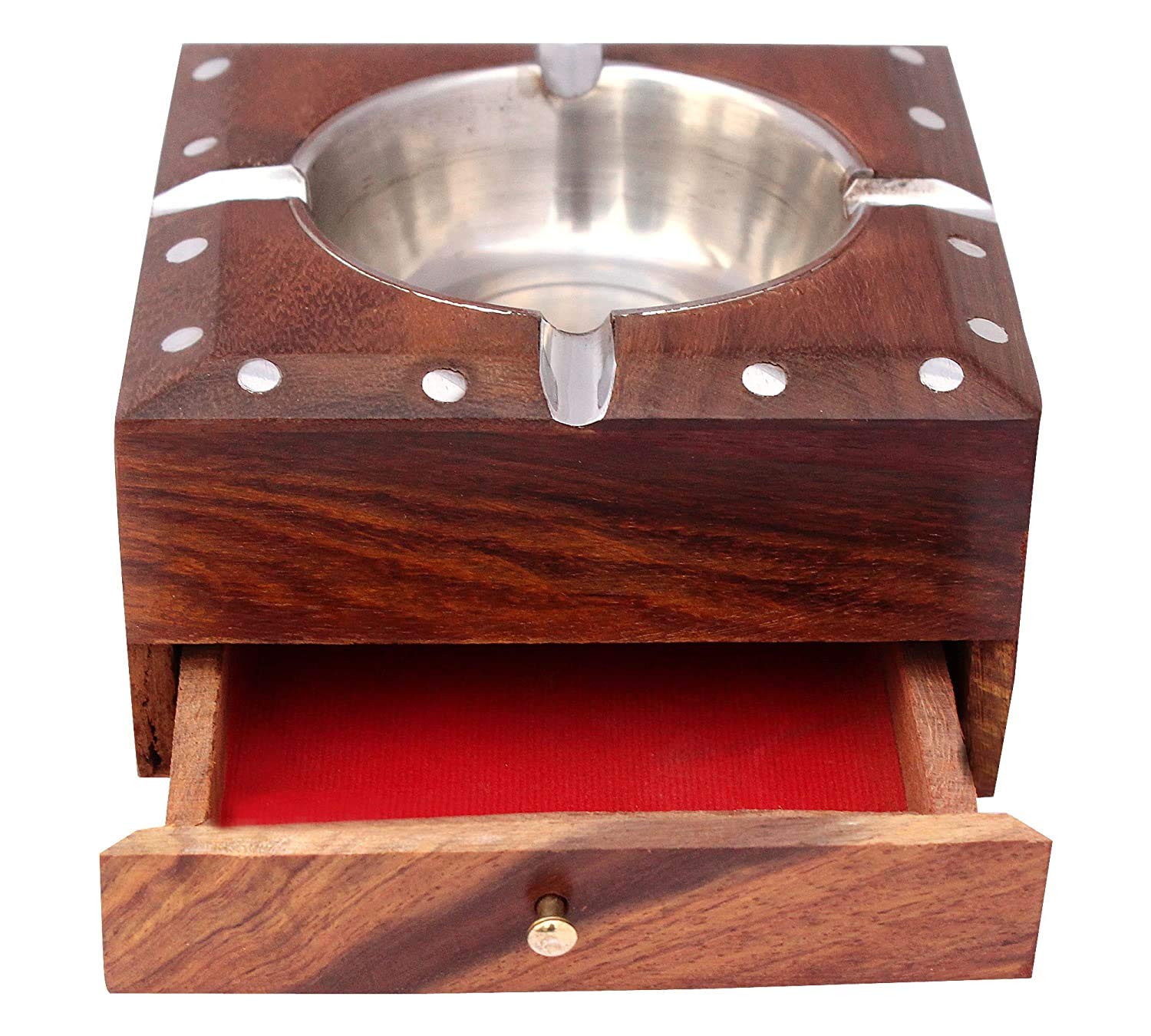 Handmade Wooden Ashtray - Home, Office & Car Gift -6 Handmade Wooden Ashtray - Home, Office & Car Gift -6