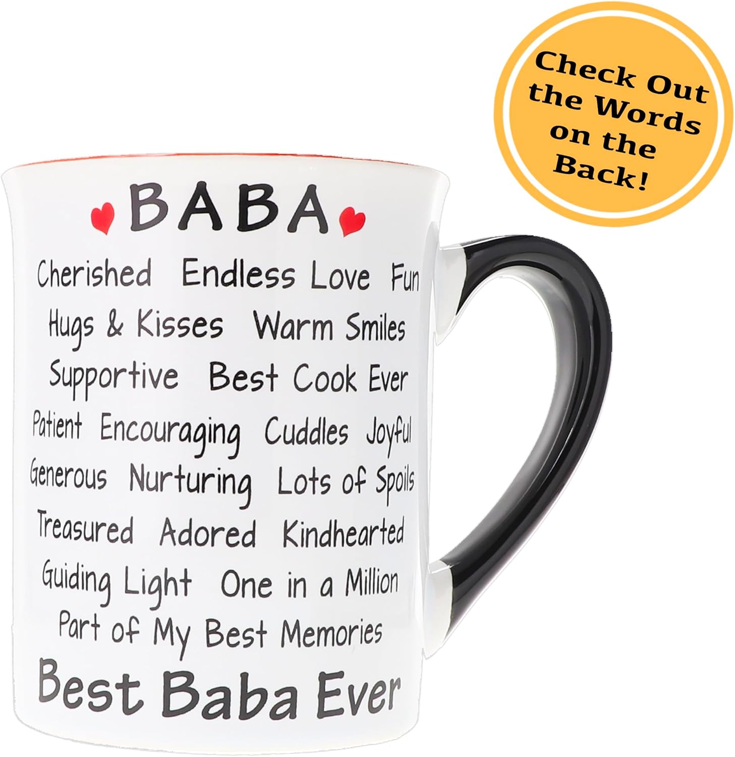 Cottage Creek, 16oz. Ceramic I Love My Baba Coffee Mug, Gifts for Women, Grandma Presents for Mema, Mom, Nana, Gift for Women, Grandma Coffee Cup, House Decor Mom Gifts - Image 2
