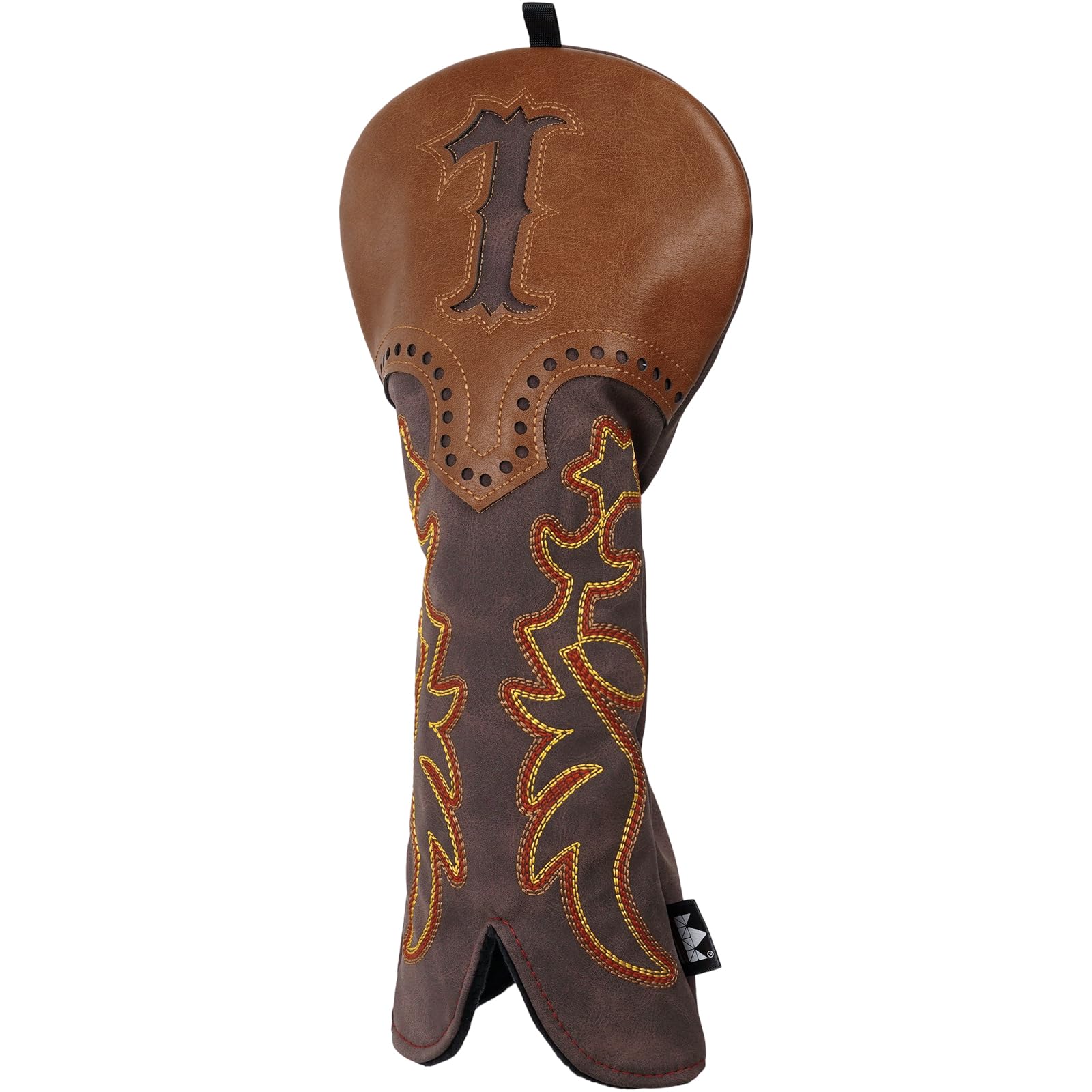 Craftsman Golf Western Cowboy Brown Leather Driver Head Cover Headcover Protector fit 460cc Club