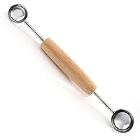 Algopix Similar Product 12 - Norpro Double Melon Baller wWood