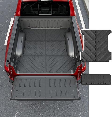 Miniatura 8 de powoq Alfombrilla para cama de 5.7 pies Compatible con forro para cama de Dodge Ram 1500 2019-2026 Todo clima TPE Alfombrilla de repuesto para cama