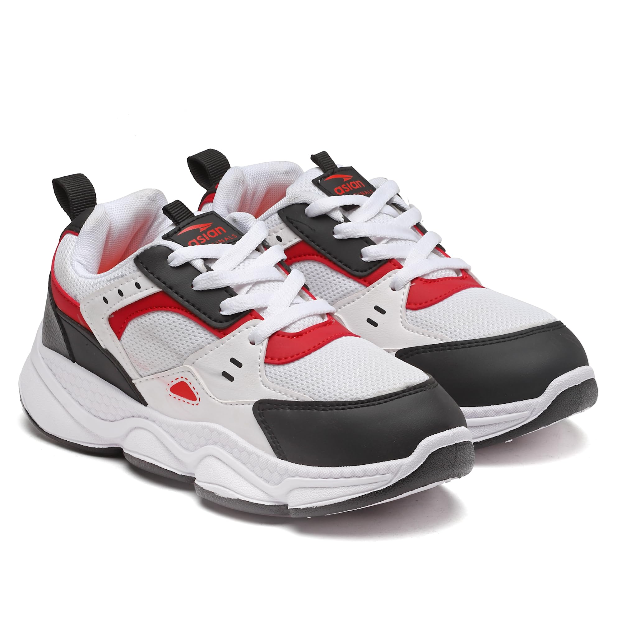 ASIAN Kids UNITY-01 Stylish Sports mid Top Running and Walking Shoes with Velcro for Boys and Kids with Upper mesh for Extra Comfort-image-8