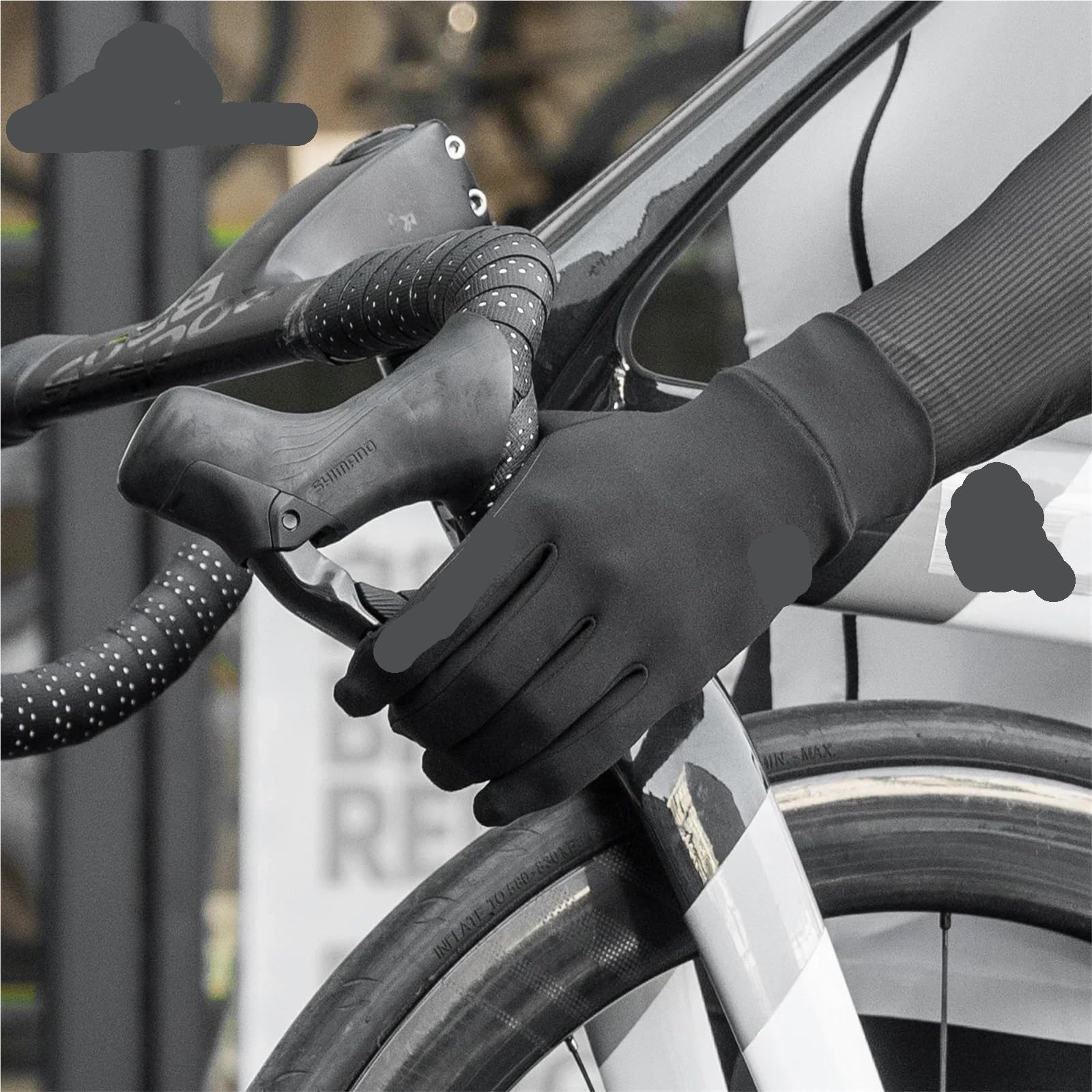 Guantes Ecuestres con Forro Polar Guantes de Ciclismo for Primavera y otoño, Antideslizantes, con Dedos Largos para EquitacióN