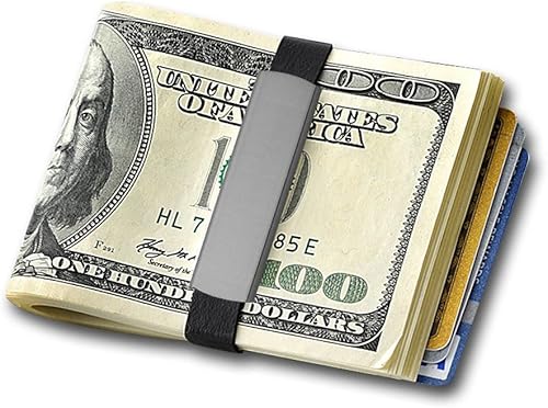 Grand banda Lux Gris Verde Rectángulo Annodized aluminio placa de dinero de banda