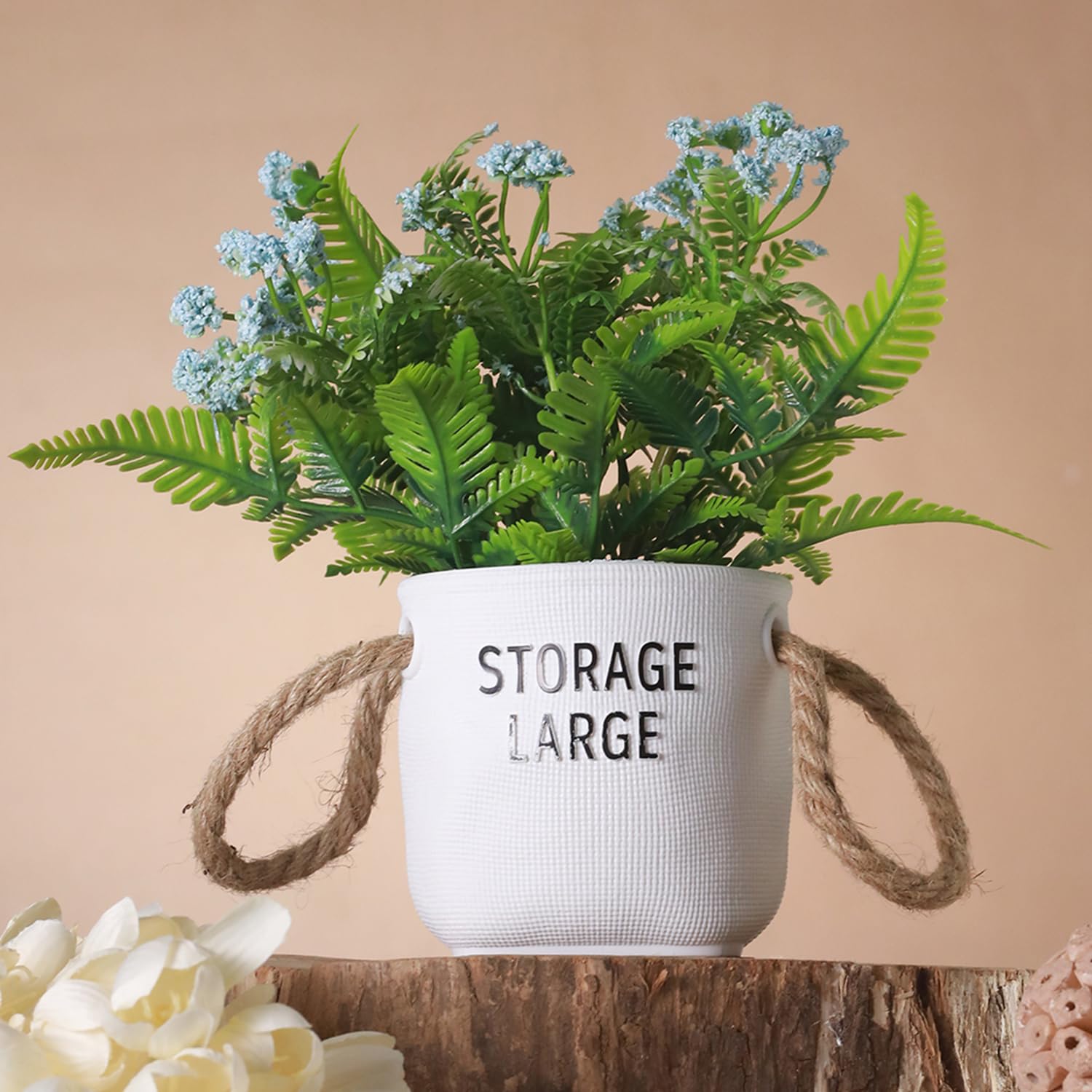 TIED RIBBONS Artificial Fern Flowers Plant Leaves with Pot Vase (Multi, 24 cm x 10 cm) Home Decor Items for Living Room Balcony Kitchen Bedroom Office Table Top Decoration (B0CJYBP8HD) Amazon Price History, Amazon Price Tracker