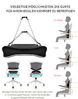 Travel Ease Ergonomikus Memory Foam Deréktámasz Párna Irodai Székhez - Fekete, Bőrbarát Huzattal, Kényelmes Testtartásért

AI: I've created  6