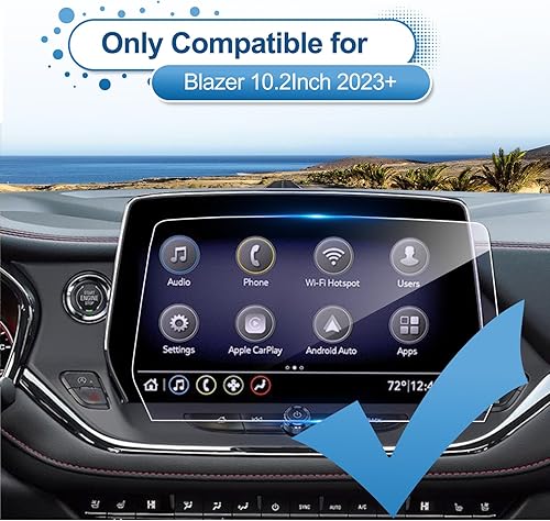 Miniatura 2 de Protector de pantalla Chevy Blazer 2023 2024 para Chevrolet Blazer (2LT3LTRSPremier) pantalla táctil de 10.2 pulgadas, vidrio templado 2023 Blazer