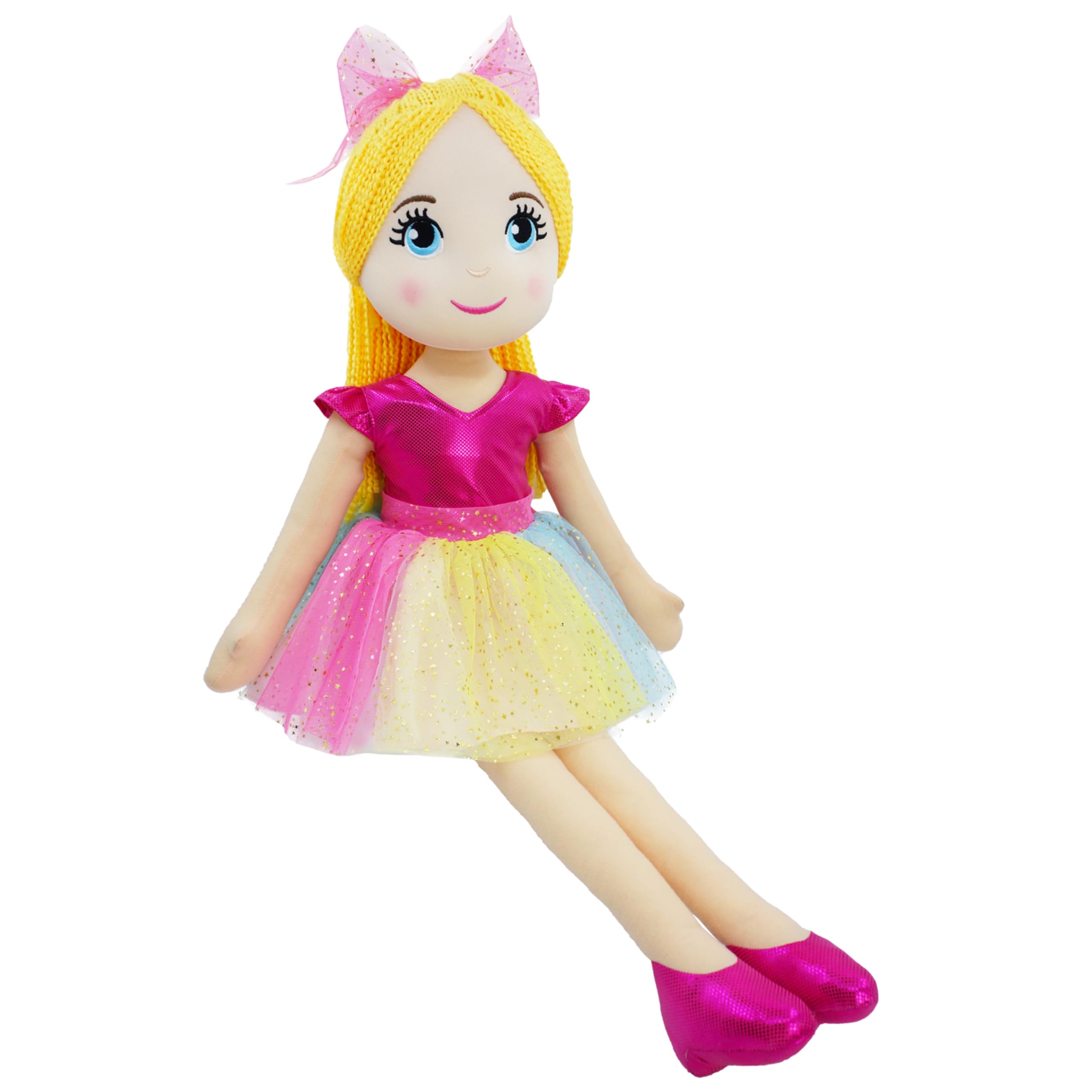 Lullaberry 80cm XL Ballerina Princess Polina - Stuffed Plush Life Size Soft Doll - Pink Outfit - Gift for Toddlers and Little Girls - Image 4
