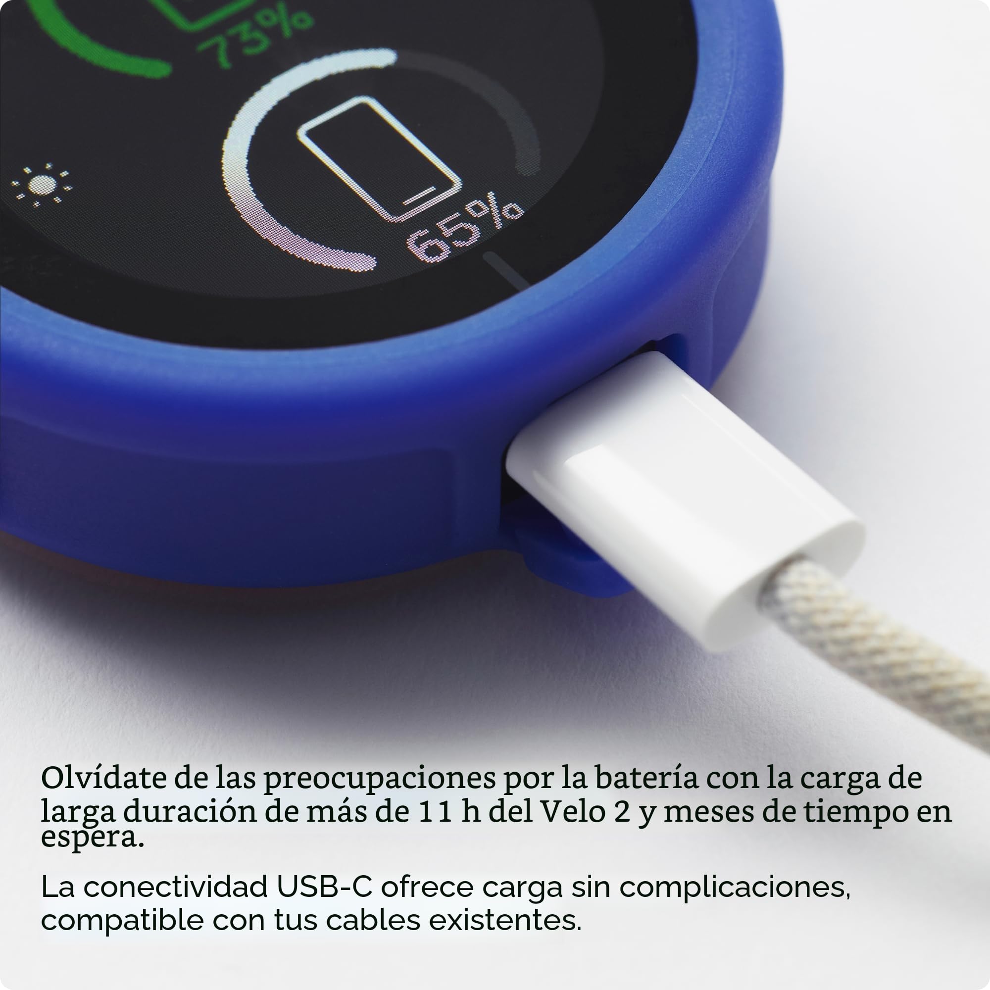 BEELINE Ciclocomputador GPS - Velo 2 I Bicicleta, Mapa Navegación Global I Resiste a la Intemperie +11 Horas de Batería, Carga USB I Navegador Satélite para Ciclismo con Correa I Apto para Guantes