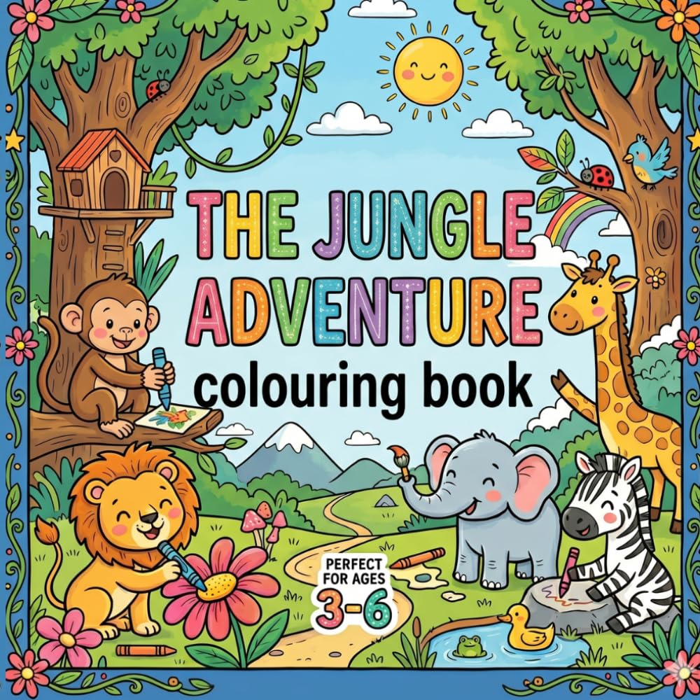 THE JUNGLE ADVENTURE: colouring book