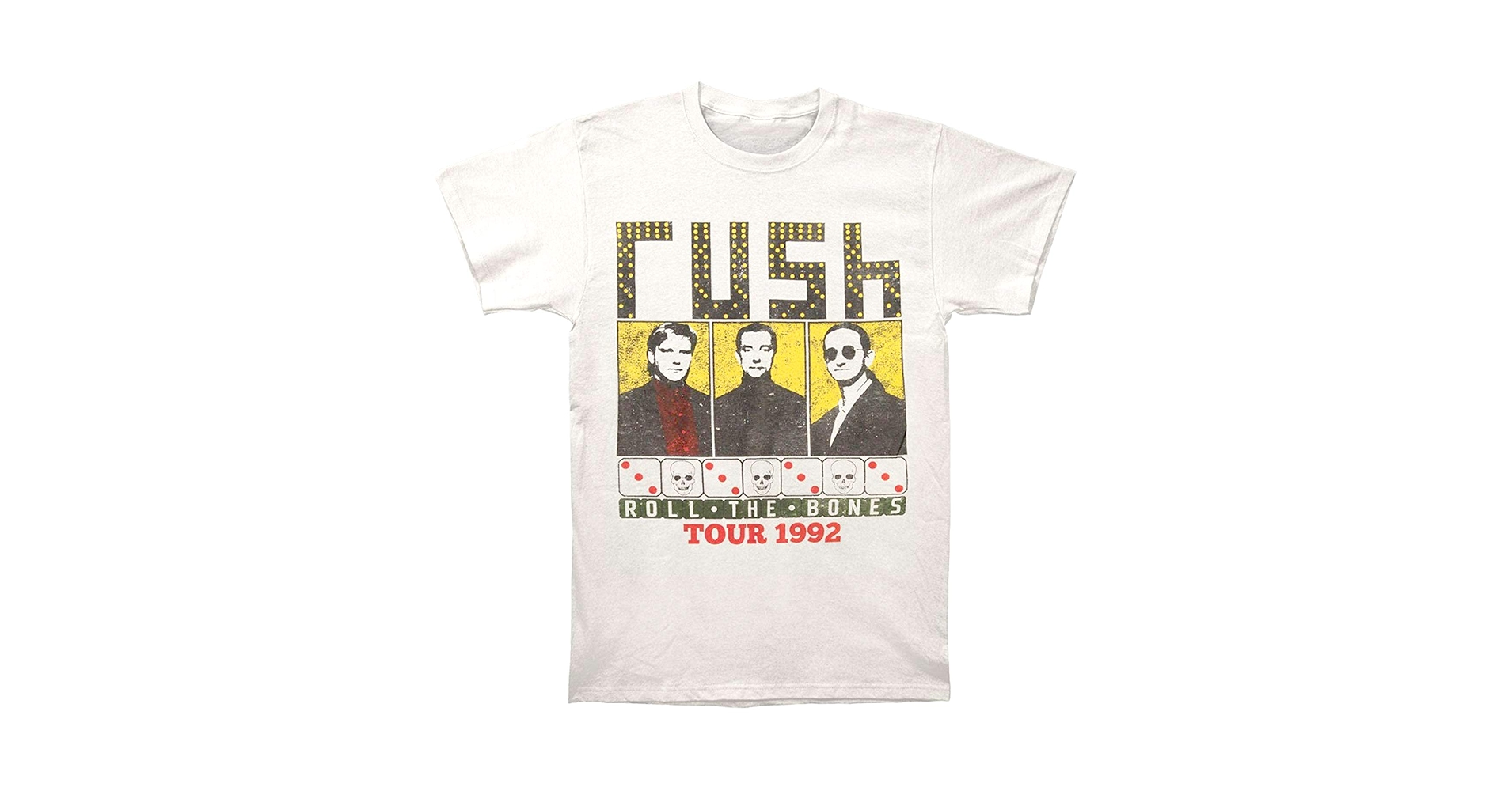 Amazon.com: Rush Men's Roll The Bones 1992 Tour Slim Fit T