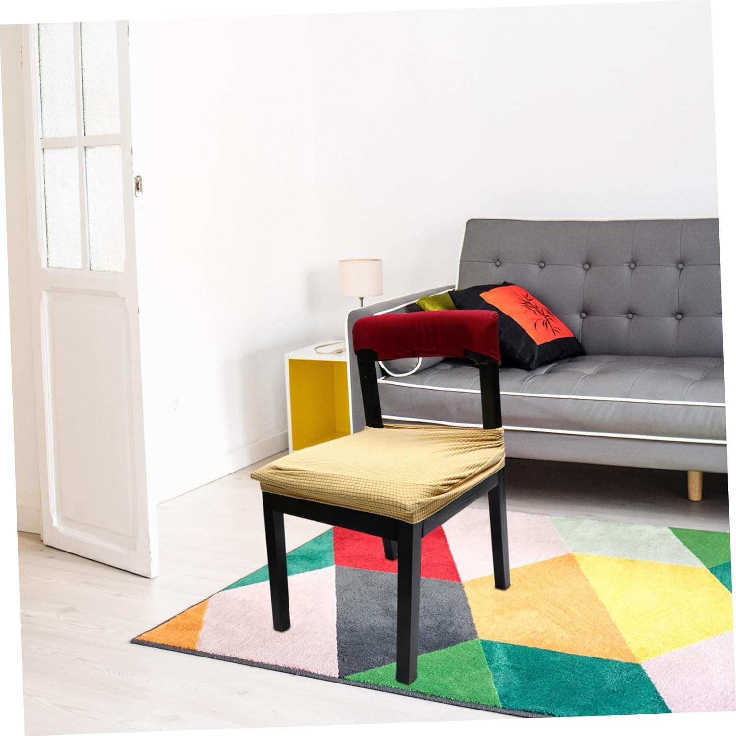 PRETYZOOM 6pcs Chic Elastic Chair Covers for Dining Room Removable for Against Rain and Fit Deep