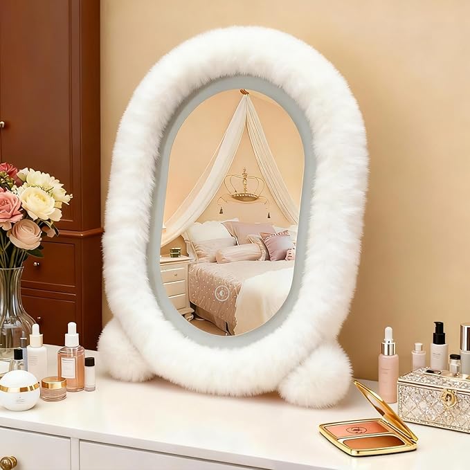 Espejo de Maquillaje con Luz LED 12x16 pulgadas Blanco miniatura 7