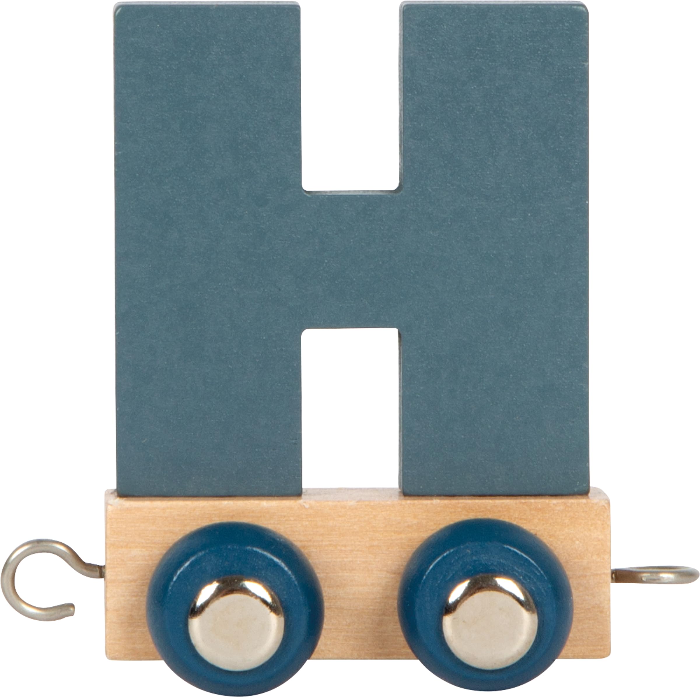 small foot Letters Train Polar H, Wood, Custom combinable Wooden Train for Decor or as a Gift, 12578