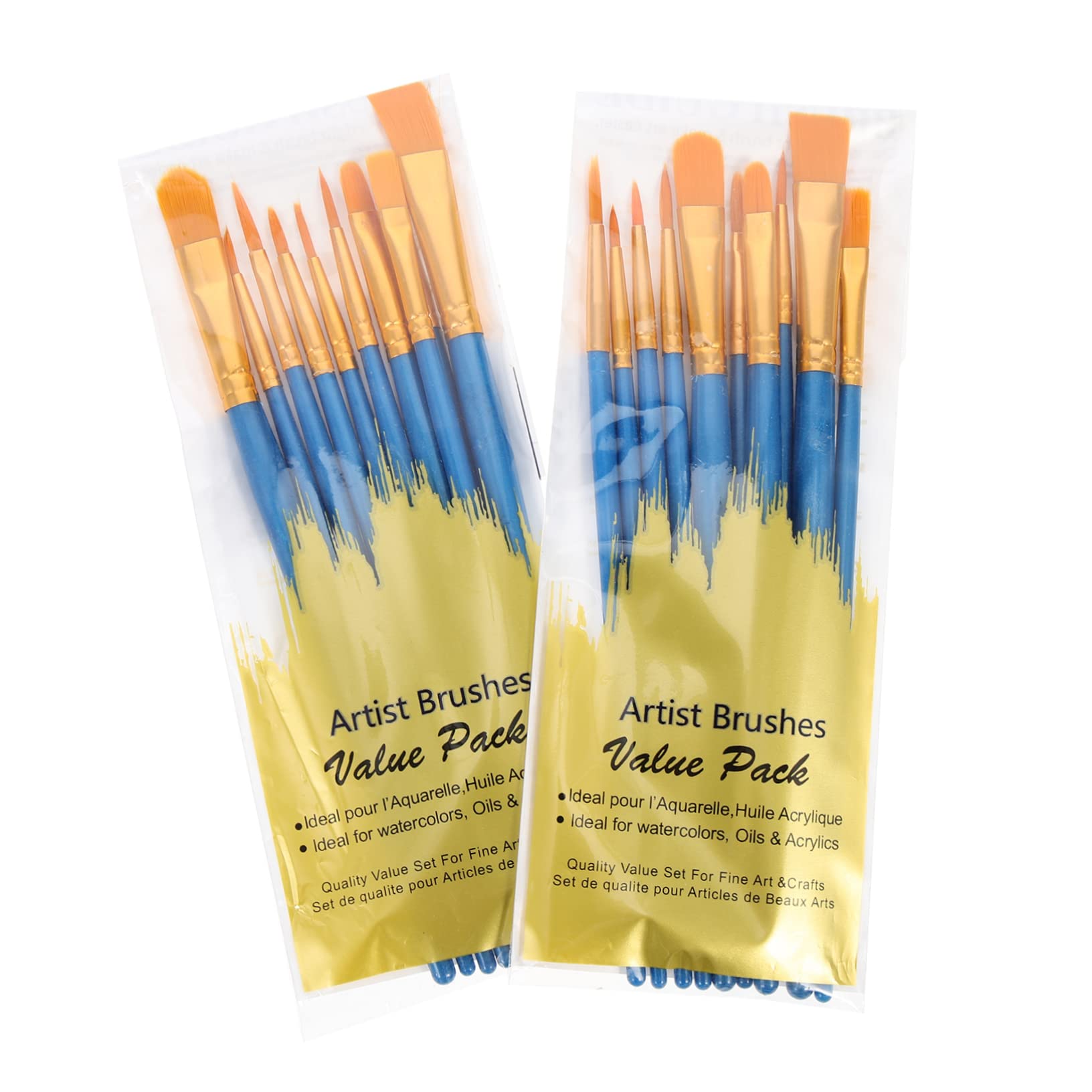 Amazon.co.jp: AUTSUPPL 油絵筆セット 多用途絵筆 20本組 美術学生用