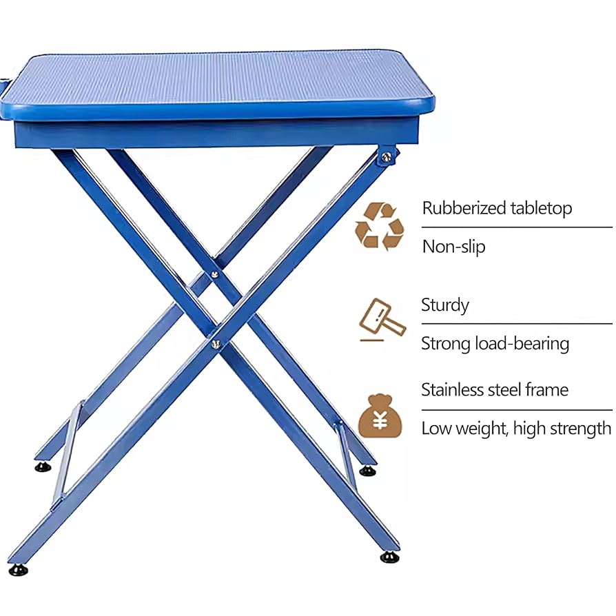 トリミングテーブル 折りたたみ トリミング台 トリミング 折り畳み【ブルー】 トリミングテーブル 折りたたみ トリミング台 折り畳み ペット用