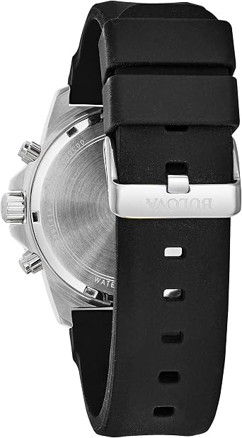 Bulova Men's 98B127 Marine Star Black Dial Strap Watch
