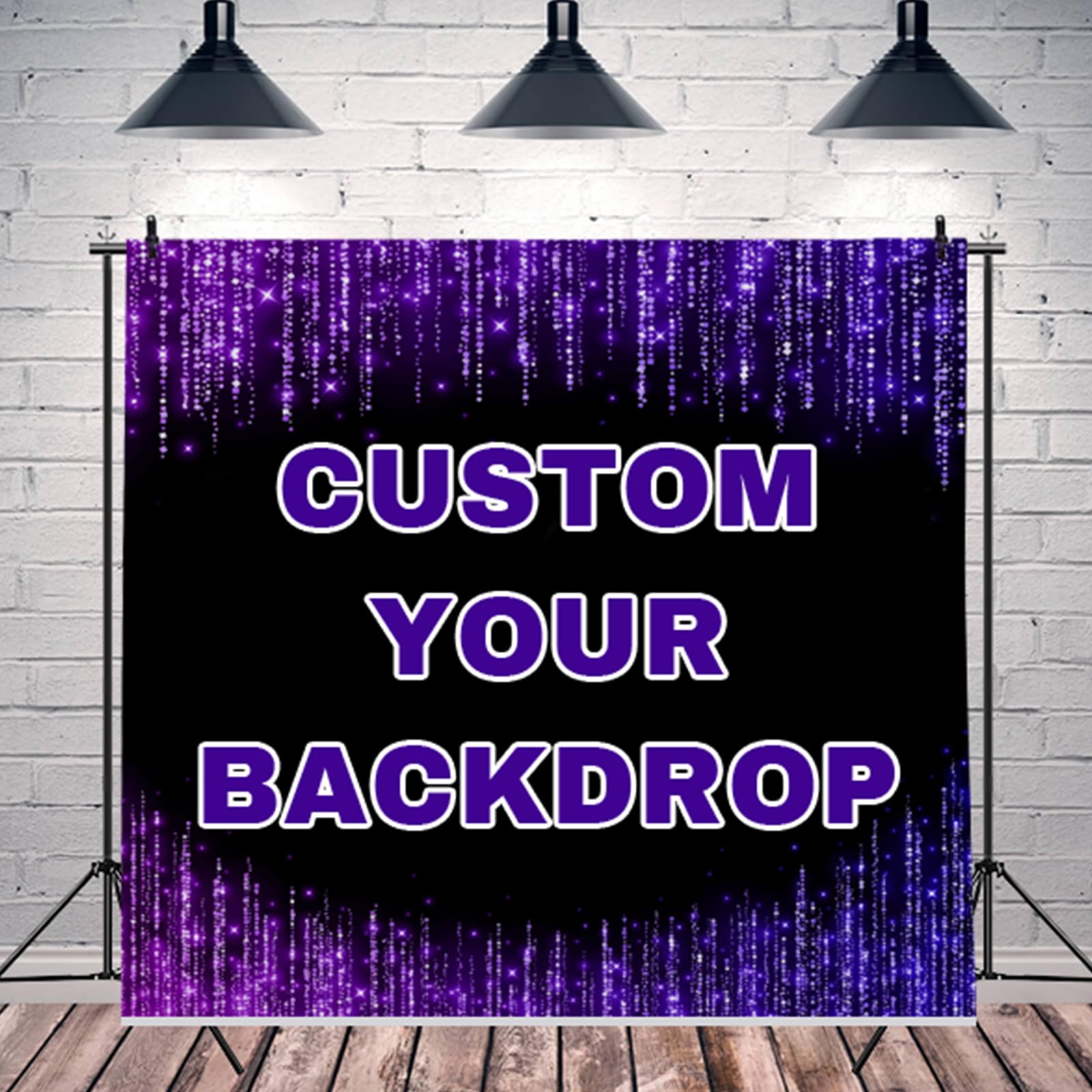 7x5FT Custom Backdrop Personalized Photo Backdrop Customized Vinyl Backdrop with Pictures Customize Fabric Photography, Gift for Graduation Christmas