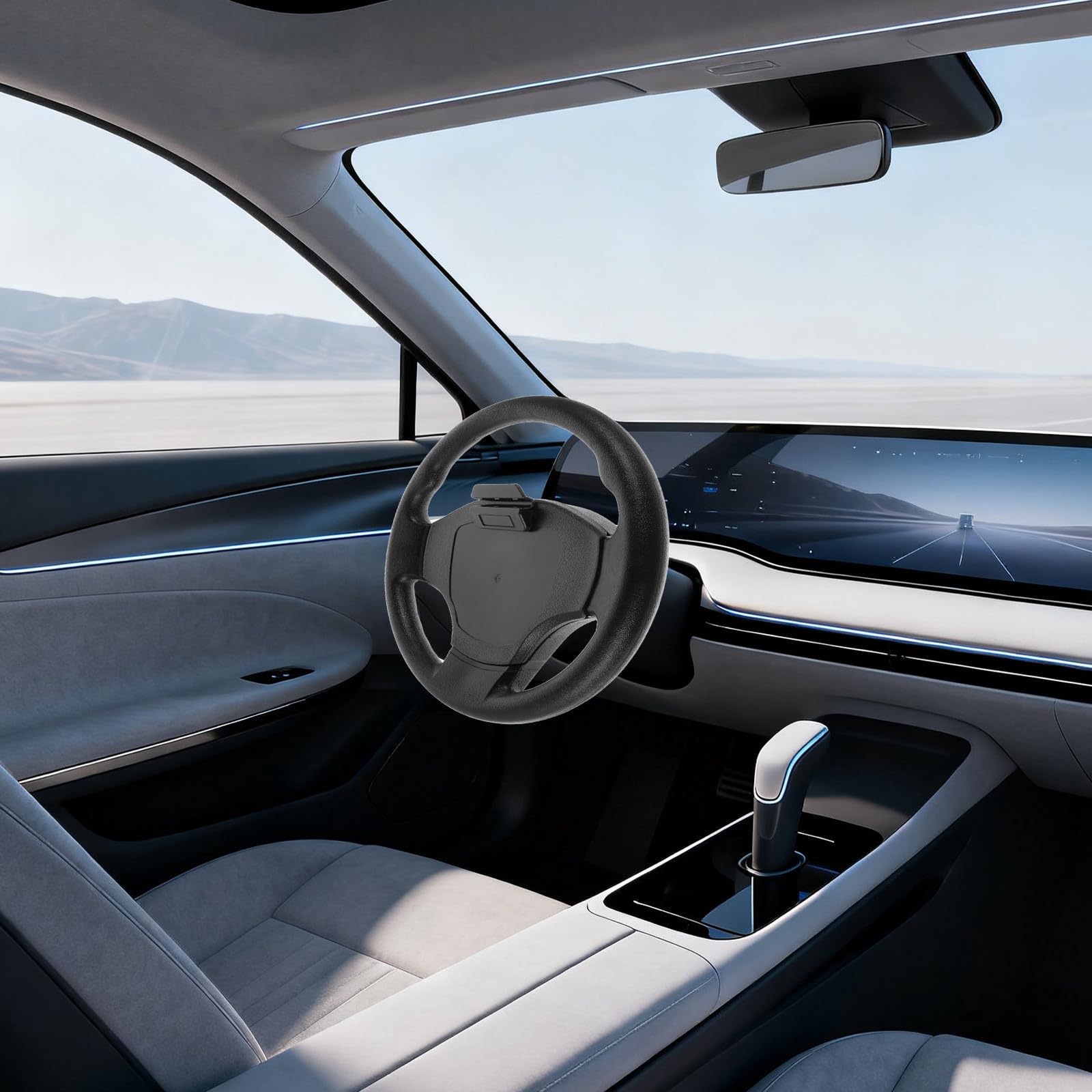 14-zoll Lenkrad für Golfwagen mit Ergonomischem Griff, Schwarz