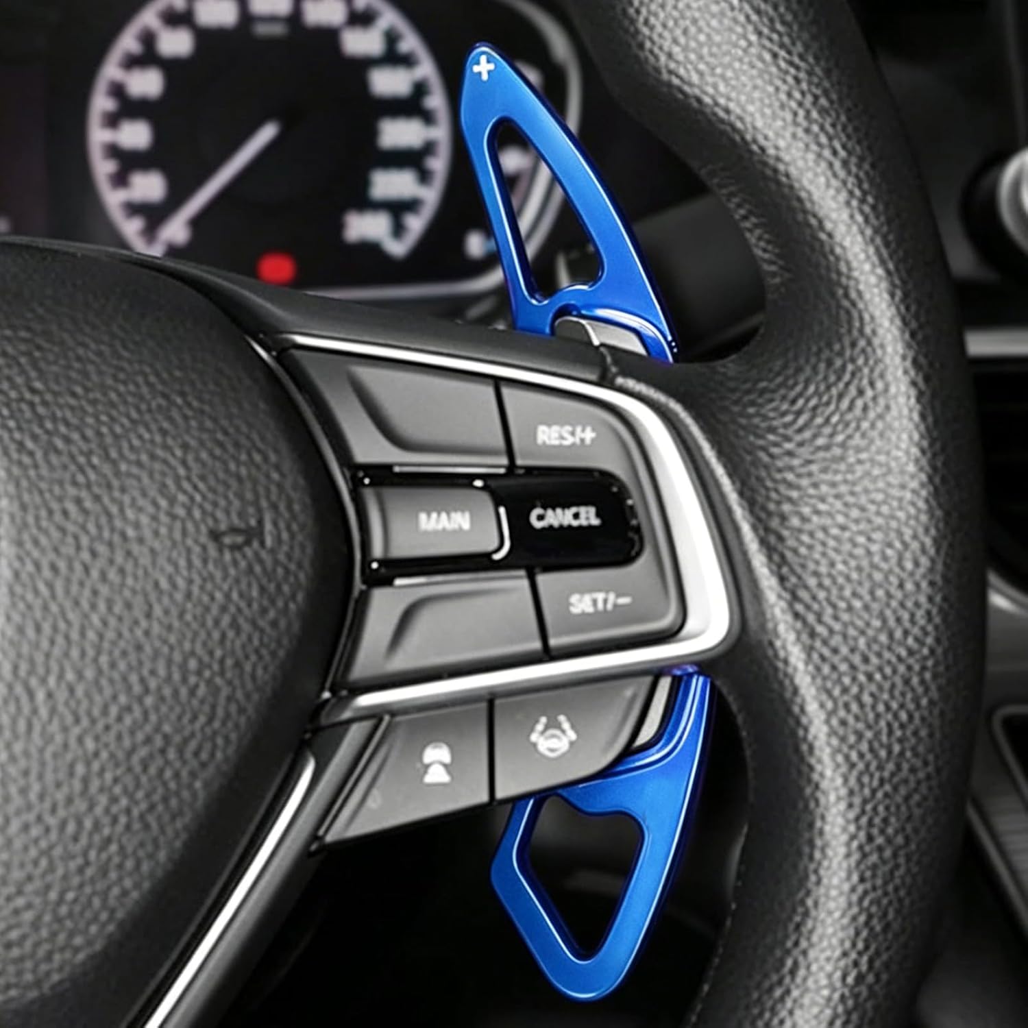 Aluminum Alloy Paddle Shift Steering Wheel Shifter Extension for Honda Accord Odyssey Spirior Civic CR-V UR-V Hybird Inspex Insight Crown Road Acura, (Blue)