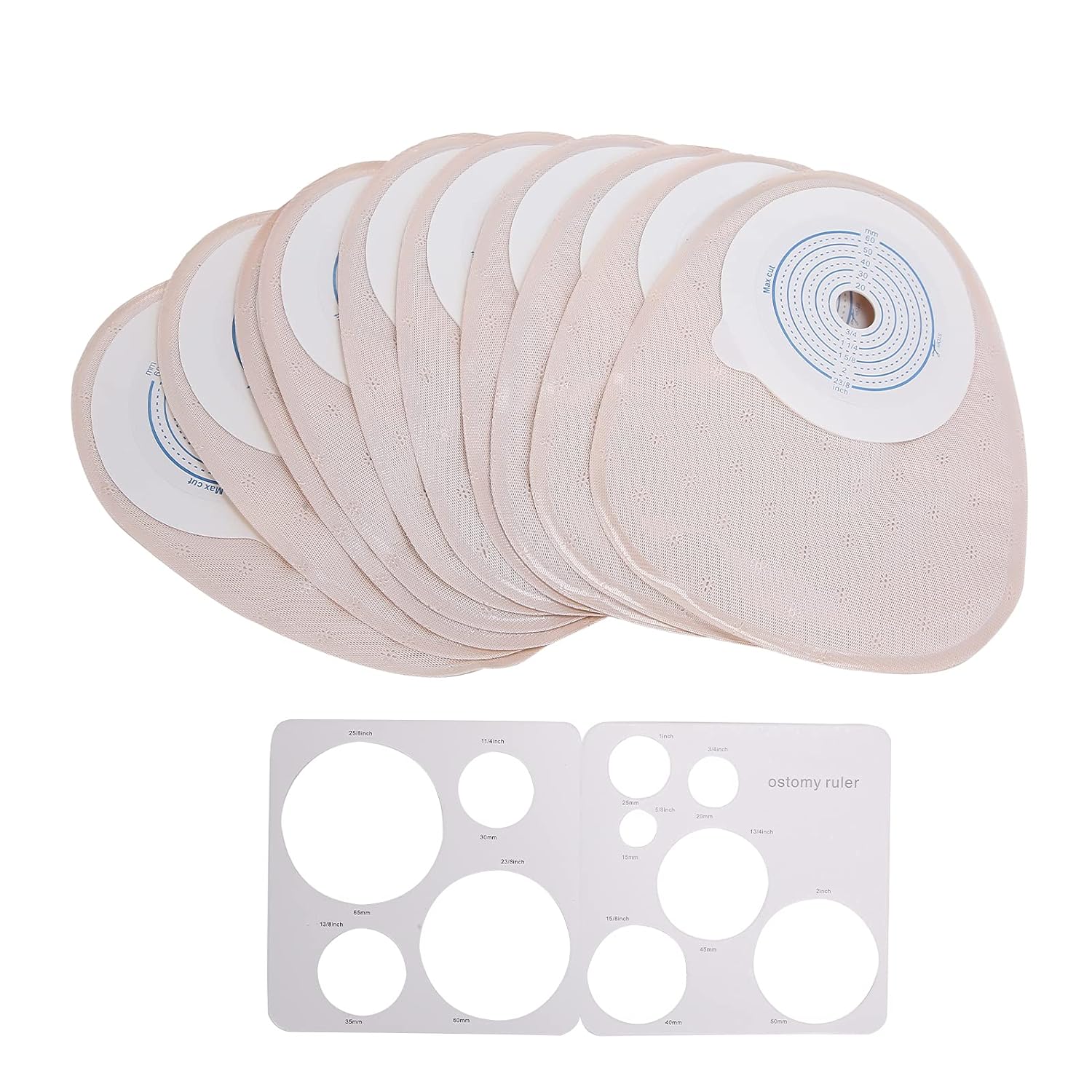 10 pieces disposable colostomy pouches, Stoma bag one piece stool fistula bag stoma