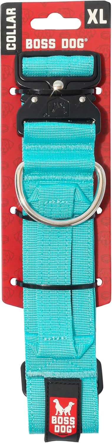Boss Dog Tactical Collar, Teal, X-Large