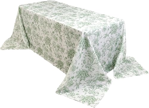 Vista 95 de Efavormart - Mantel rectangular, 60 x 102 pulgadas, resistente a las manchas y a las arrugas, lavable, mantel decorativo oblongo de tela de Amatista