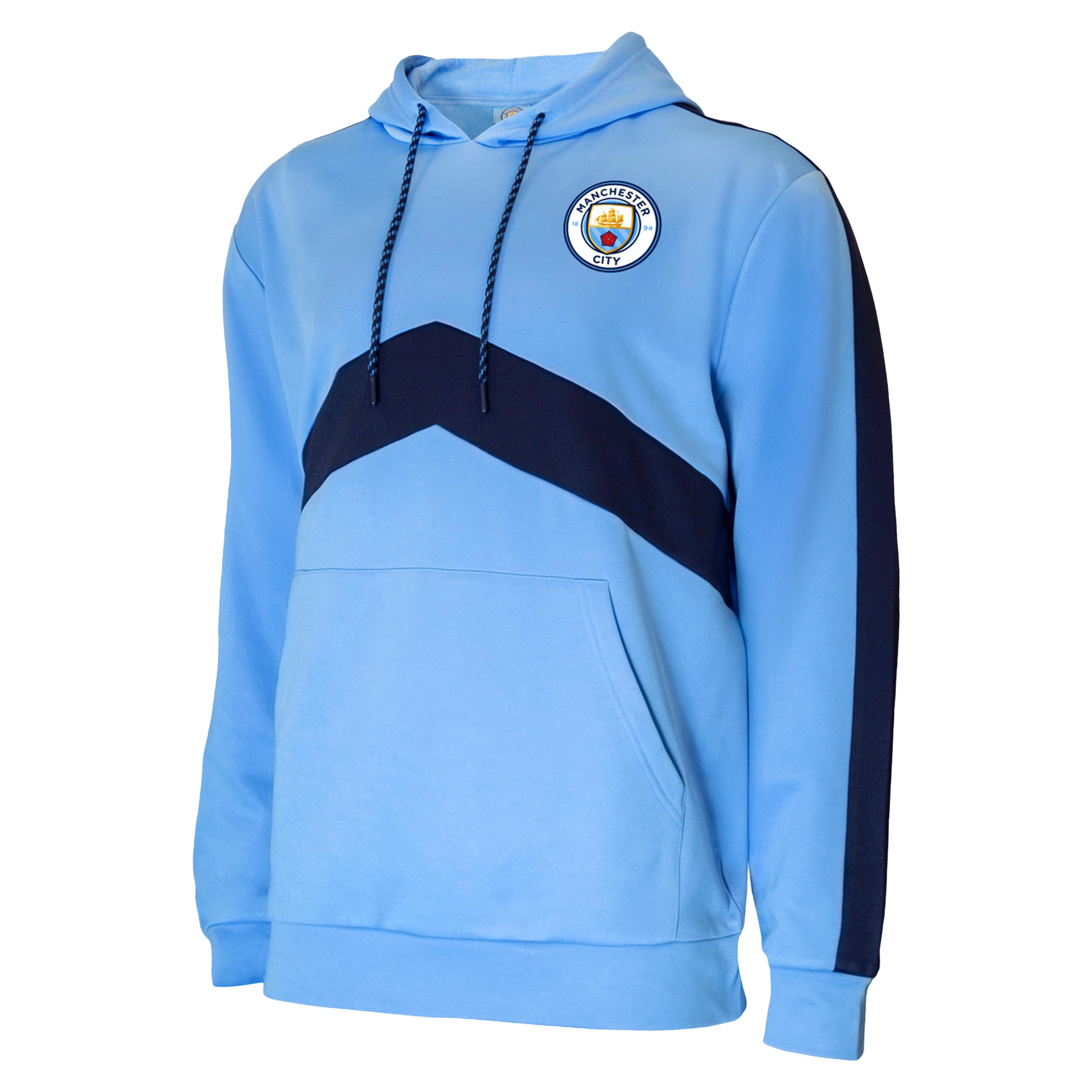Icon Sports Manchester City F.c. Adult Pullover Hoodie Manchester City F.C. Sudadera con Capucha para Adulto Hombre (Pack de 1)