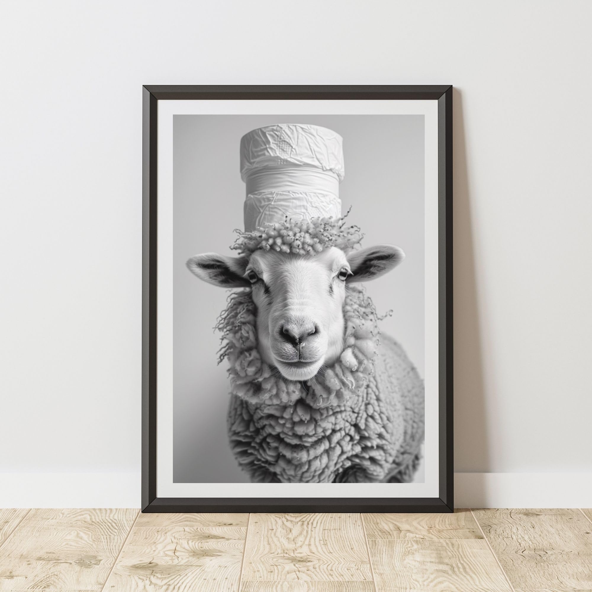 60 Second Makeover Limited Sheep Toilet Roll Animal Print A4 Size from B&Q