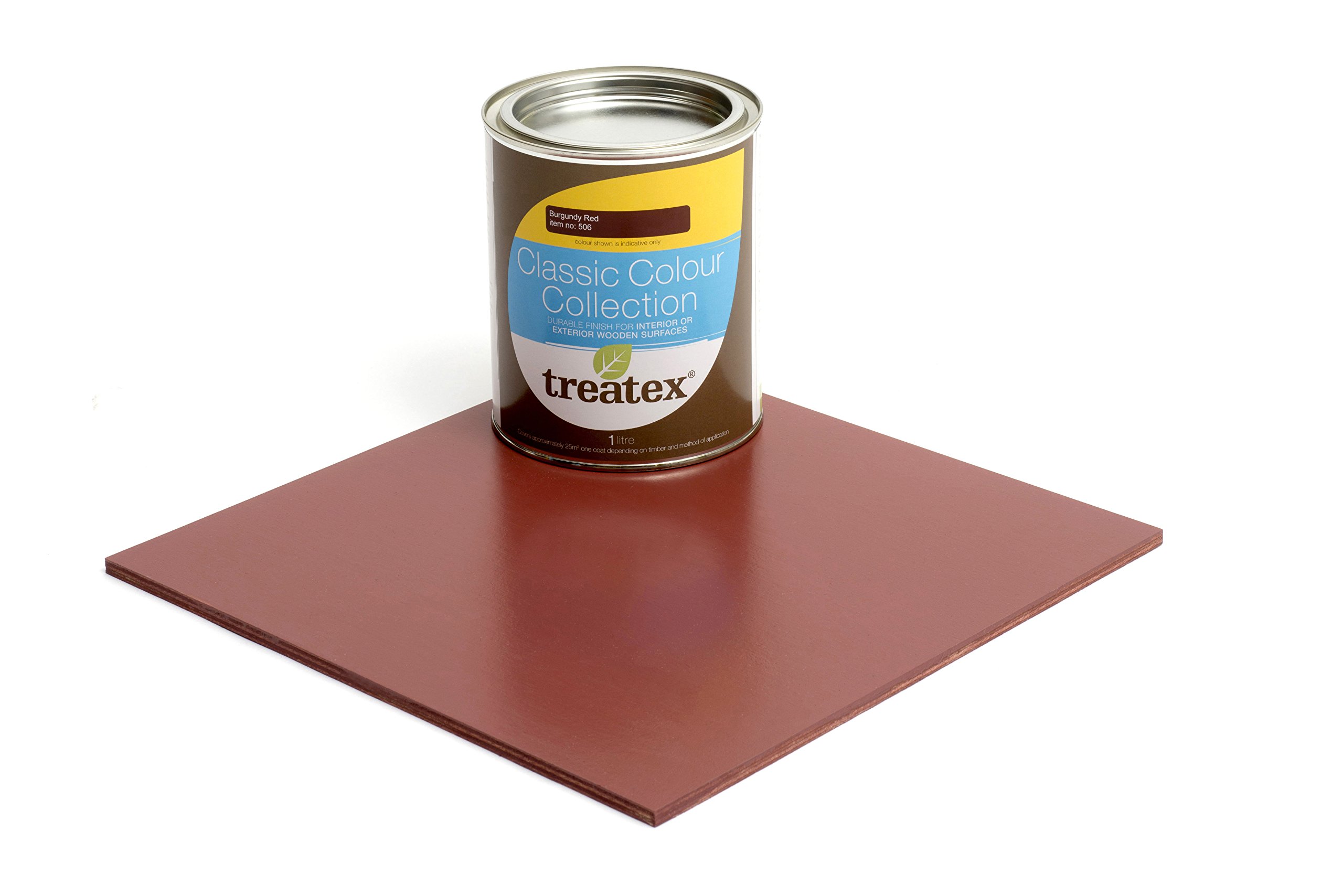 TreatexClassic Colour Collection Opaque Wood Finish 1 Ltr -Burgundy Red